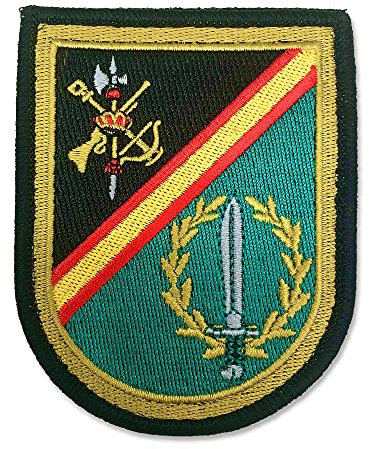 Parche de La Legion Española Fuerzas Armadas España Ejército de Tierra Español Militar bordado con gran Adherencia (BOEL Bandera de Operaciones Especiales)