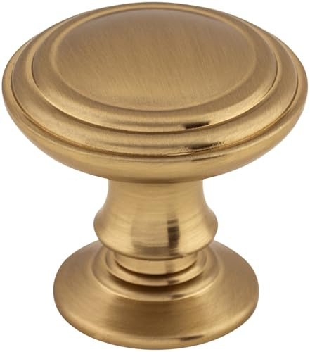 Top Knobs TK320HB Top Knobs TK320 Reeded 1-1/4 Inch Mushroom Cabinet Knob from The Chareau Collection