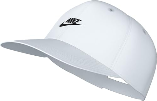 Nike Unisex Club Cb FUT WSH L Baseballkappe, White/Black, S/M