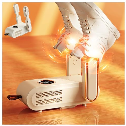 Boot Dryer for Work Boots, Electric Shoe Dryer Foldable Expandable with Blu-Ray/3 Modes Timer, Shoe Rack for Dryer Shoe Rack for Dryer for Ski Boots,Glove,Helmet