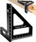 Lxoraziy 3D Holzbearbeitung Quadrat Winkelmesser, 45/90 Grad Schreiner Quadrat Aluminium Gehrung Holzbearbeitung Lineal, Hochpräzises Layout-Mehrzweck-Messwerkzeug für Ingenieure