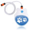 Indoor Outdoor Dog Water Fountain Step On, Large Dog Sprinkler Drinking Water Dispenser with Soft Hose Design