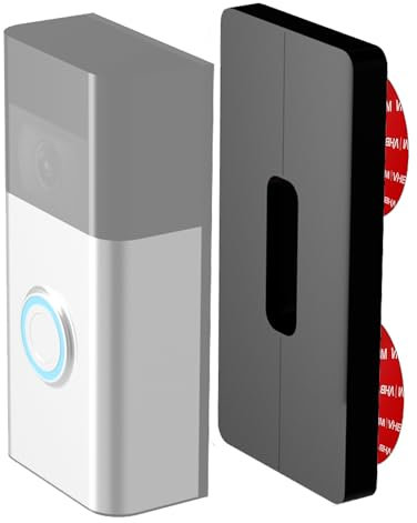 REGULAR universelle Selbsthaftende Halterung kompatibel mit Hikvision, Ubiquiti G4, Video Doorbell (2 Gen.), 3, 3 Plus, 4, Pro 2 Videotürklingel Akku / Kabel WLAN ohne Bohren, einfache Installation