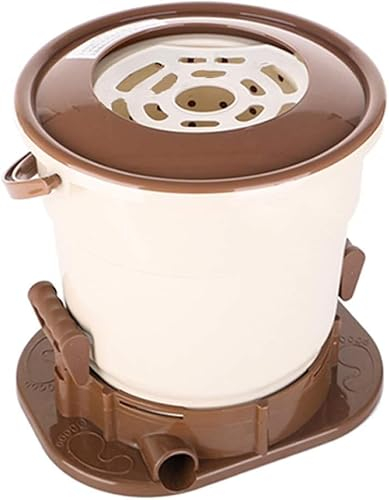 Manual Spin Dryer, Spin Dryers Only, Camping Spin Dryer for Clothes, Space Saving, Drying Machine Hand Powered for Camping Apartments Clothes(Color:Brown)