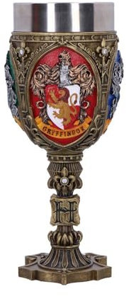Nemesis Now Harry Potter Four House Hogwarts Sammelkelch, 19,5 cm, Kunstharz, gegossen aus feinstem Harz, fachmännisch handbemalt