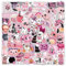 100 Pcs Rosa Halloween Aufkleber Vinyl Cartoon Funny Horror Sticker für Wasserflaschen Skateboard Laptop Koffer Auto Fahrrad Gepäck,Wasserdicht Halloween Geist Aufkleber für Kinder Jugendliche