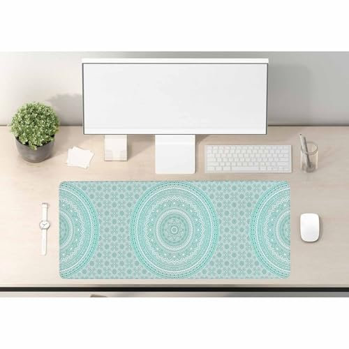 Woutay Gaming Mouse Pad,Mandala Flower,Soft Smooth Surface and Non-Slip Rubber Base Soft Cloth Mouse Pad