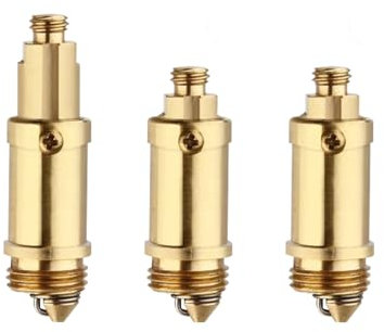 3 válvulas de desagüe emergentes de latón para lavabo, perno de resorte para desagüe desplegable, mecanismos de repuesto para uso con la mayoría de tapones de desagüe de fregadero