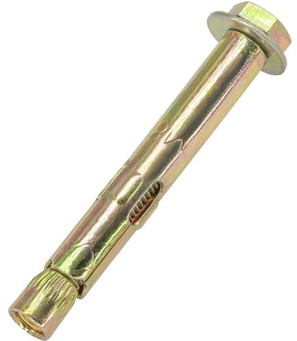 10 Pieces Expansion Bolts – Hexagonal Outer Expansion Sleeve Screws for Concrete and Masonry Wall Fixing (M6 x 60mm)