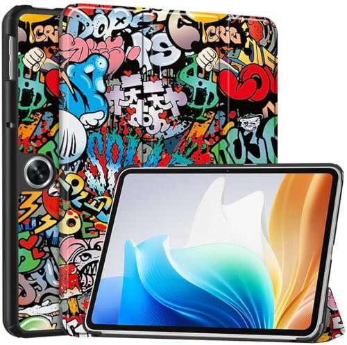 SATURCASE Custodia per OPPO Pad Air 2 / OPPO Pad Neo/OnePlus Pad Go 11.4, bella pelle PU Flip Folio Stand Slim Light Auto Wake Up/Sleep Protettiva Tablet Cover (KN-3)
