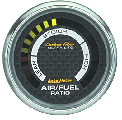 Auto Meter 4775 Kohlefaser, elektrisches Luft-Kraftstoff-Verhältnis-Messgerät, 5,9 cm.
