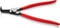 Knipex Sicherungsringzange für Außenringe auf Wellen schwarz atramentiert, mit Kunststoff überzogen 300 mm (SB-Karte/Blister) 46 21 A41 SB