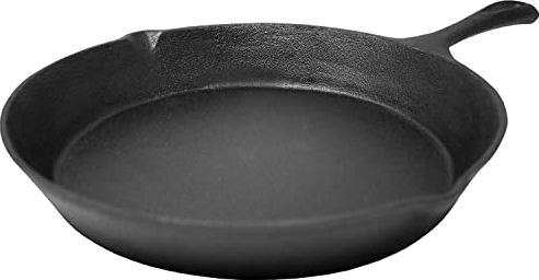 ToCis Big BBQ poêle à frire « Parthenaise » | Ø 30 cm Poêle à griller en fonte | poêle universelle ronde, lisse et pré-culottée | convient pour cuisinière (y compris induction) et barbecue