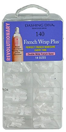 Faux Ongles French Wrap Pointe Epaisse Blanche 140pcs