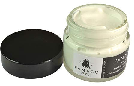 Famaco Leather Repair & Dye Cream | Self Seal Colourant for Quick and Easy Leather Repair | Suitable for Sofas, Car Seats, Shoes, Handbags and More (Natural Dauphine)