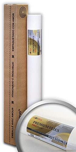Profhome PremiumVlies Profi-Malervlies Renoviervlies Glattvlies überstreichbare Vliestapete weiß 150 g 25 qm Rolle FSC® MIX CREDIT Nr. TSUD-COC-001718-KR