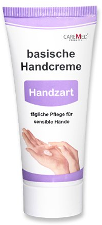 CareMed Handzart, basische Handcreme, Handpflegecreme für sensible Hände, 75 ml