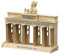 Pebaro 874 Holzbausatz Brandenburger Tor, 3D Puzzle Bauwerk, Modellbausatz, Basteln mit Holz, Holzpuzzle, Bastelset, vorgestanzte Holzplatte, ausbrechen, zusammenstecken, fertig, Geschenkidee
