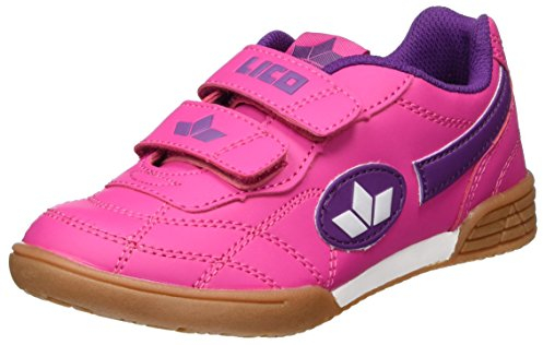 Lico Bernie V Unisex Kinder Multisport Indoor Schuhe, Pink/ Lila/ Weiß, 29 EU