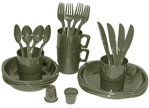 MFH Camping Kunststoff Mess Kit 26 Stück