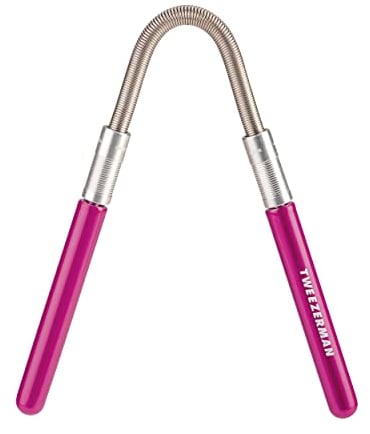 TWEEZERMAN Gesichtshaarentferner Smooth Finish Epilierer (Leichtes Zupfen von Gesichtshaaren), Pink