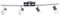 Brilliant Oca Spotrohr, 4-flammig, drehbar, 4x E14 max. 40 W, Metall/Kunststoff/Glas, eisen/chrom 39432/77