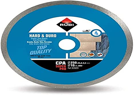 Rubi CPA 250 SUPERPRO - Disco de diamante para material duro continuo (250 mm)