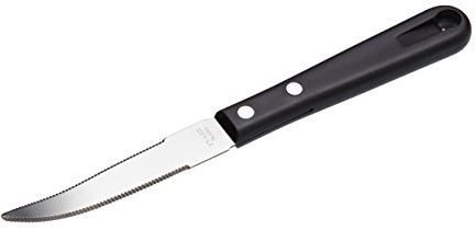 KitchenCraft Grapefruit Knife with Serrated Edge, Stainless Steel, 17.5cm, Black