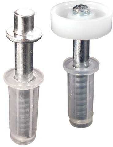 Prime-Line N 7266 Bi-Fold Door Top Pivot and Guide Wheel (2 Pack), Mill
