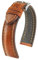 HIRSCH Herren Uhrenarmband Rindsleder Modell Lucca 22 mm Goldbraun