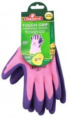 Oakdene Garden Tough Grip Latex Protective Gardening Gloves Purple/Pink Size 7/S