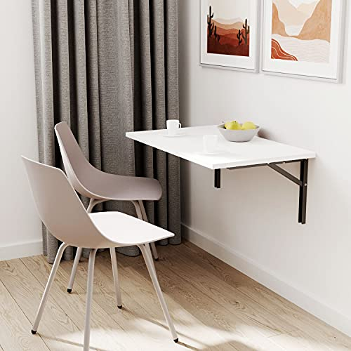 mikon 70x40 | Wandklapptisch Klapptisch Wandtisch Küchentisch Schreibtisch Kindertisch | Weiss