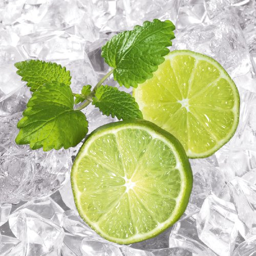 Eurographics DG-DT5276 Deco Glass, Glasbild, Lemon On Ice, 20 x 20 cm