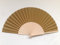 Wooden Folding Handheld Fan, Chinese Fabric Foldable Hand Fan for Men Women Performance Dancing, Party, Birthday Wedding Festival Gifts, DIY Home Wall Decorations (Pack of 1, Gold)