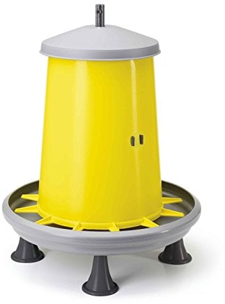 Klose & Debus GbR eivolution 5kg Futterautomat für Geflügel – Robuster Futterspender für Hühner, Wachteln und Enten – Einfache Futterhandhabung und Sauberkeit