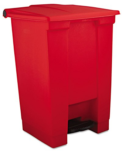 Rubbermaid Commercial Products Commercial Products FG614400RED Poubelle à Pédale 45,4 L HDPE, Rouge