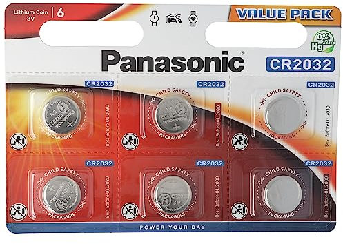 AkkuShop Set-Artikel Panasonic cR2032 Lot de 5 Piles au Lithium CR 2032, iEC