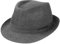 Stetson Geneva Leinenhut - Sonnenhut Damen/Herren - Stoffhut Made in Italy - Sommerhut mit UV-Schutz 40+ - Trilby aus Leinen Frühjahr/Sommer grau 59 cm