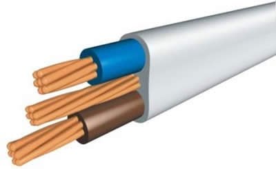 Palmer Riley Twin & Earth Cable, 10mm, Grey, 10m, Suitable for Electric Shower and Cooker Circuits
