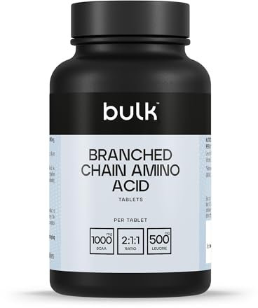 Bulk Verzweigtkettige Aminosäuren, BCAA Tabletten, 1000 mg, 250 Tabletten, Verpackung Kann Variieren