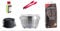 LotusGrill Starter-Set Classic 1x Grill Edelstahl mit USB-Anschluß, 1x Buchenholzkohle 2,5 kg, 1x Brennpaste 200ml, 1x Würstchenzange (Farbe nach Vorrat), 1x Transport-Tragetasche