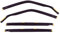 J&J AUTOMOTIVE | Windabweiser Passend Für 3 Series E46 Limousine 1998-2005, Heko Regenabweiser, Getönt, Set 4-Teilig, Vorne, Hinten, Aerodynamisch