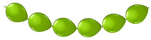 Folat falksson Ballon Girlande Ketten-Ballons Party-Deko grün 300x30cm Einhe