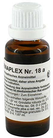 REGENAPLEX Nr.18 a Tropfen zum Einnehmen 30 ml