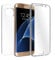 REY Transparent Silikonhülle TPU für Samsung Galaxy S7 Edge, Handyhülle Premium Kratzfest TPU 360 Grad Full Body