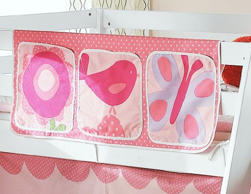 Northshore Bed Tidy, Pocket/Organiser for Cabin Beds/Bunks (FLORAL BLOOM DESIGN)