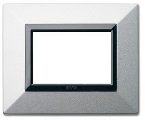 Placca Ave Sistema 44 44P94Ao Zama 44 4 Moduli Argento Opaco