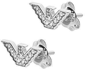 EMPORIO ARMANI Ohrstecker aus 925 Sterling Silber mit Zirkonia