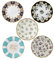 Royal Albert 101 100 Years 40017560 1900-1940-Piatto, Set di 5 Piatti Misti, Porcellana, 1900-1940, 20 cm, 5 unità