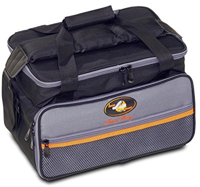 Sänger Top Tackle Systems Trout Bag - Forellenangler Tasche, Schwarz, 38 x 24 x 24 cm, 24 Fächer, IRON TROUT, Zubehörtasche